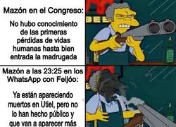 Maz&oacute;n el de las 1000 versiones y Feij&oacute;o el que nunca miente