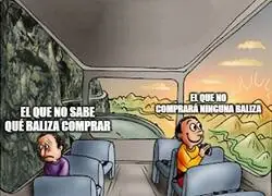 Dos tipos de personas con la baliza