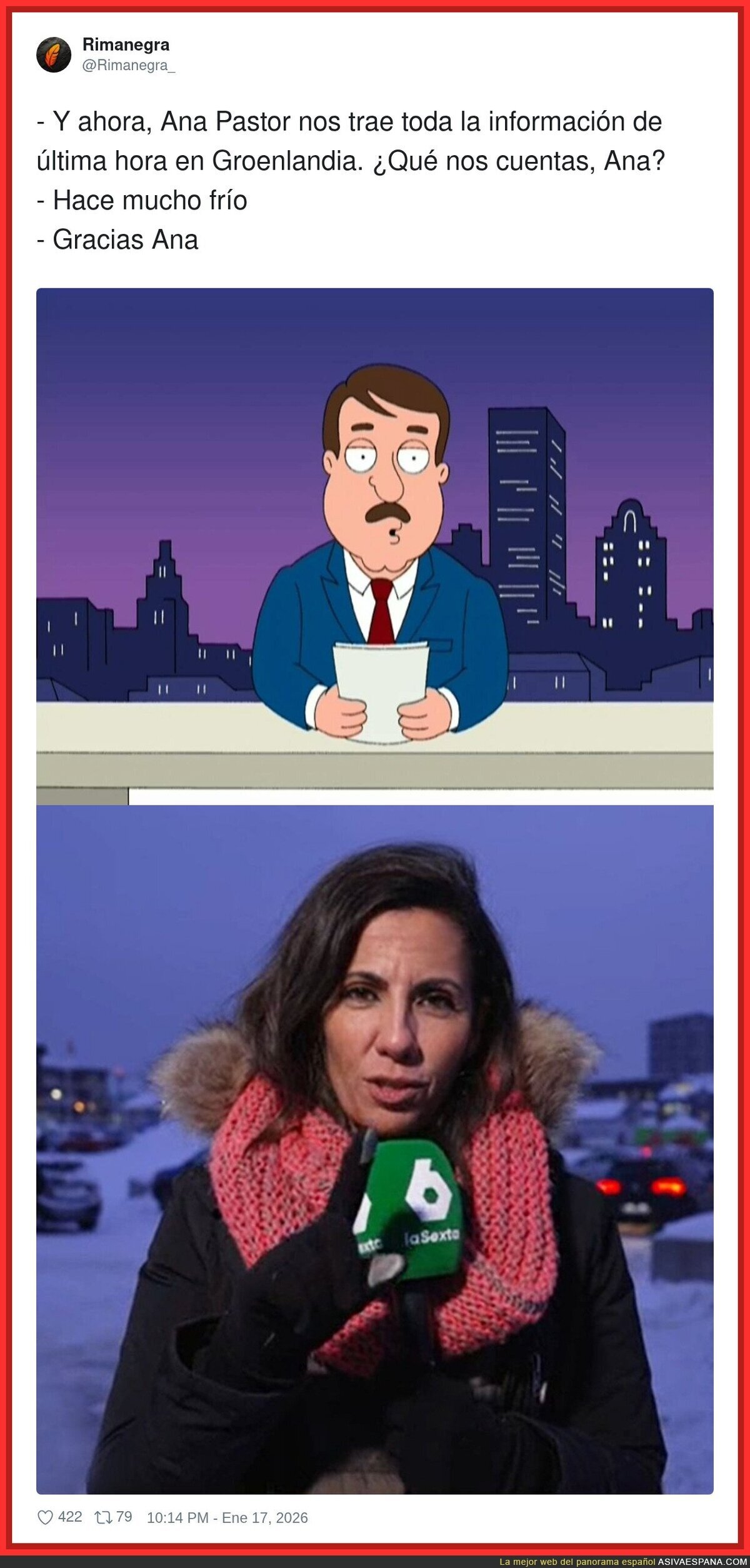 En busca de noticias en Groenlandia