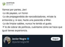 Jordi &Eacute;vole le da un rev&eacute;s monumental a Javier Negre