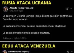 Feij&oacute;o; &iquest;lo que dec&iacute;as de Ucrania no vale para Venezuela?