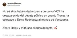De repente VOX ha quedado en silencio