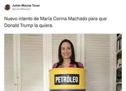 Mar&iacute;a Corina Machado no se cansa de arrastrarse