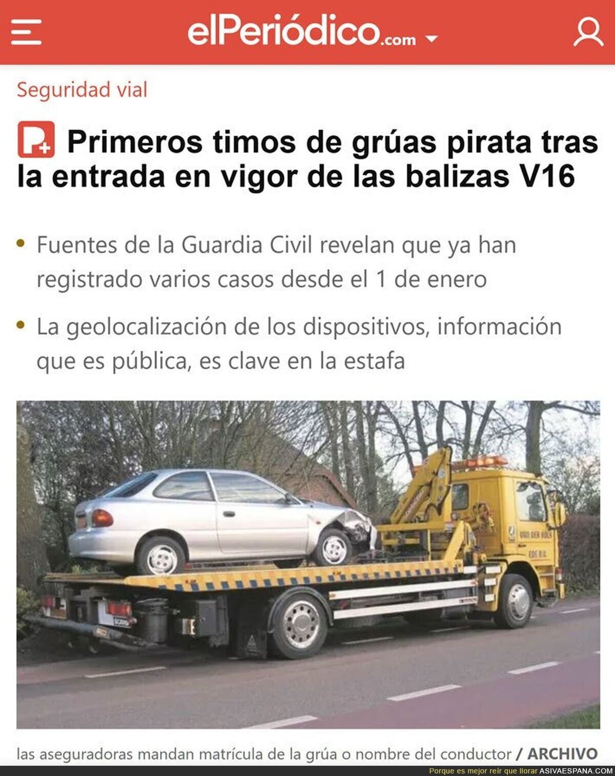 La chapuza de las Balizas V16 sigue escalando