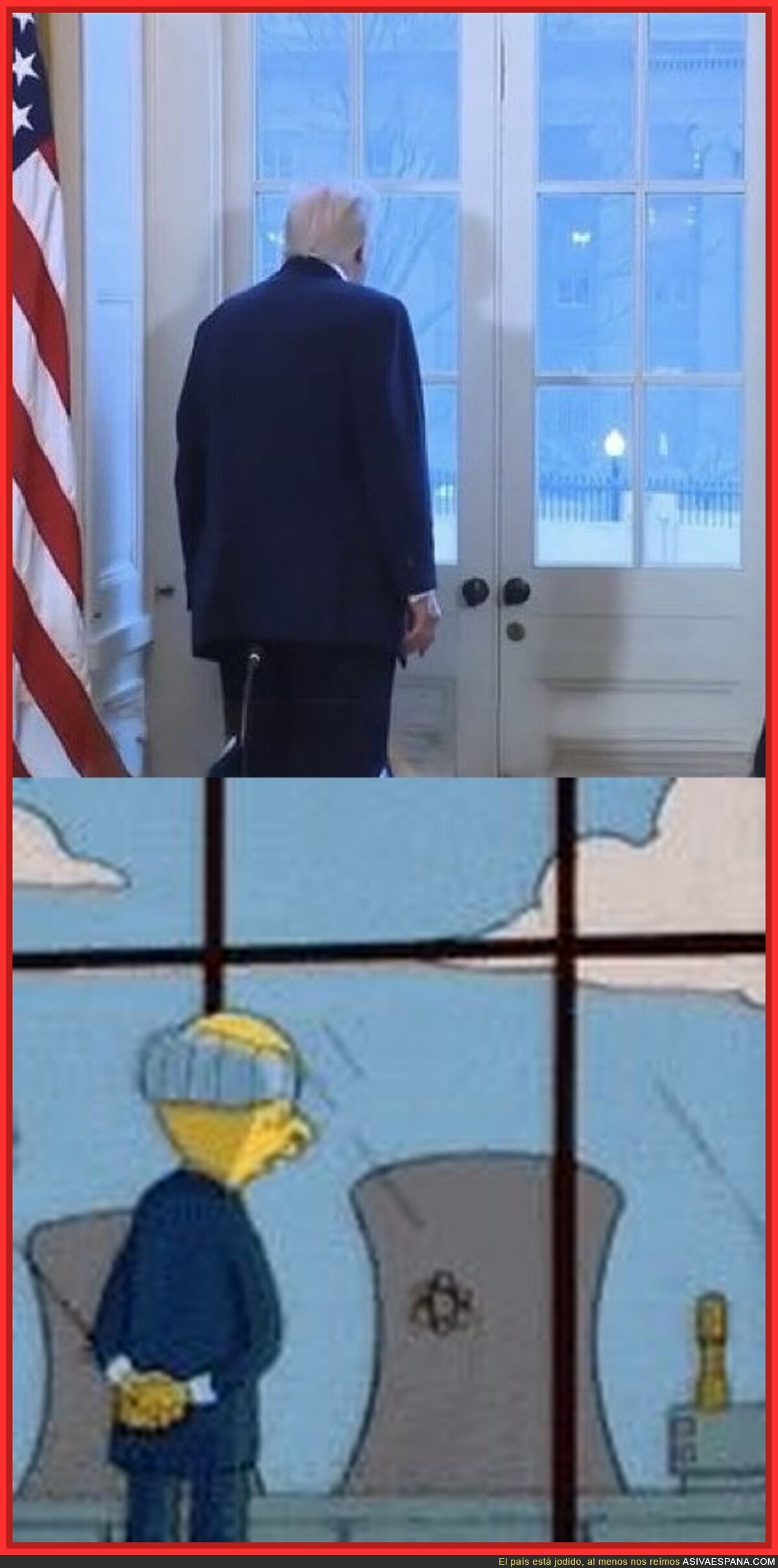 Me suena esa pose de Trump en plena reuni&oacute;n