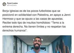 Borja Iglesias siempre est&aacute; en el lado bueno de la historia