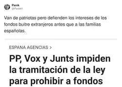 Esto son PP, VOX y Junts