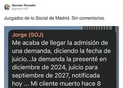 La justicia va a su ritmo