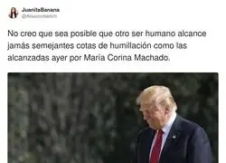 Maria Corina Machado da mucha verg&uuml;enza