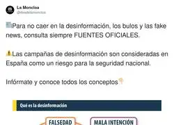 Hay que saber donde informarse