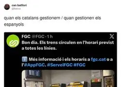 Diferencias entre cuando gestiona Espa&ntilde;a y Catalunya