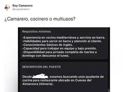 Busco esclavo que sepa hacer de todo