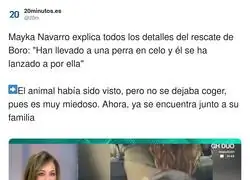 Gran noticia de Mayka Navarro