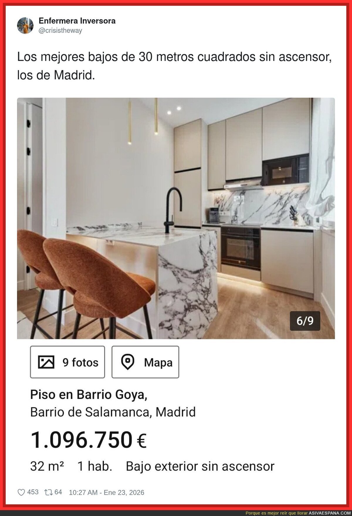 Lo de Madrid con la vivienda ha tocado techo