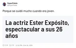 Que bien se cuida Ester Exp&oacute;sito