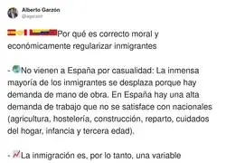 Alberto Garz&oacute;n sobre la regularizaci&oacute;n de inmigrantes
