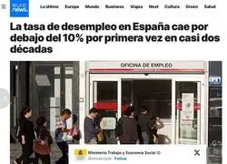 El paro baja del 10%.. Maldito Perro Sanxe
