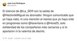 &iquest;Por qu&eacute; no se pronuncian de la salida forzada de H&eacute;ctor de Miguel?