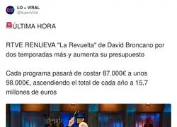 Perfecto, subid el presupuesto&hellip; que vamos sobrados