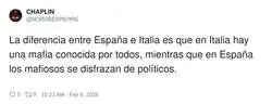 En Italia la mafia es una organizaci&oacute;n; aqu&iacute; es un partido con logo y sede