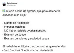 Suecia se ha hartado