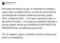 Hacienda nunca pierde