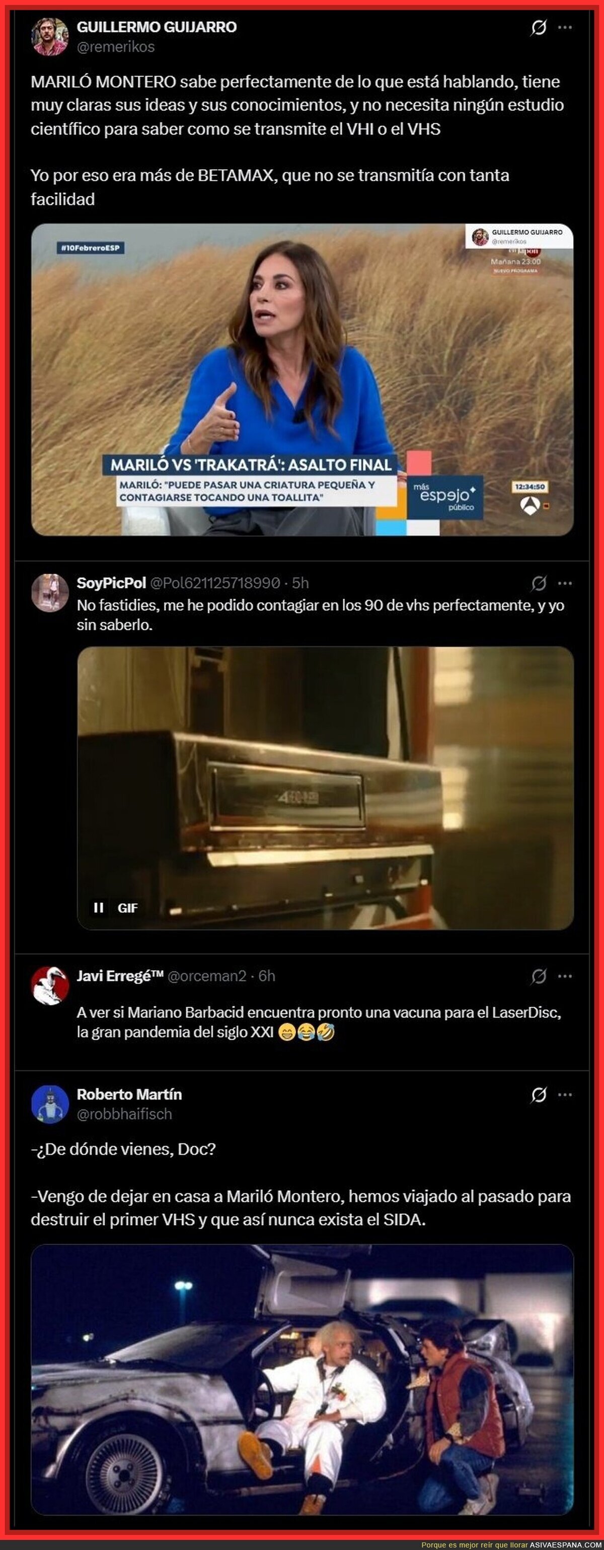 Las cagadas de Feijoo se contagian; ahora Maril&oacute; ha pillado el virus del VHS