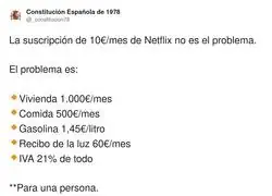 Claro que el problema es Netflix&hellip; si tambi&eacute;n pagas alquiler en suscripci&oacute;n premium