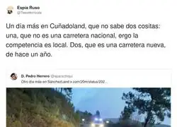 La carretera nueva: trae salto de fe incluido, pero sin se&ntilde;alizar