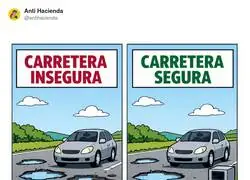 Baches: peligro. Baches + radar: v&iacute;a &ldquo;segura&rdquo; y a pagar, campe&oacute;n
