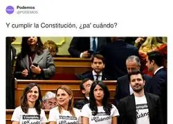 Pidiendo que se cumpla la Constituci&oacute;n como quien pregunta por el pedido de Glovo: "&iquest;pa&rsquo; cu&aacute;ndo?"