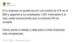 Si 41&euro; te arruinan el negocio, igual el plan de empresa era llorar fuerte