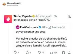 Tinder queriendo ir de listo y Fini: cari&ntilde;o, para fantasmas ya ten&eacute;is la app