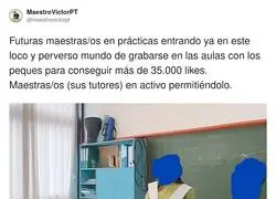 Antes ense&ntilde;&aacute;bamos mates; ahora el temario es c&oacute;mo sacarle 35k likes a una pizarra