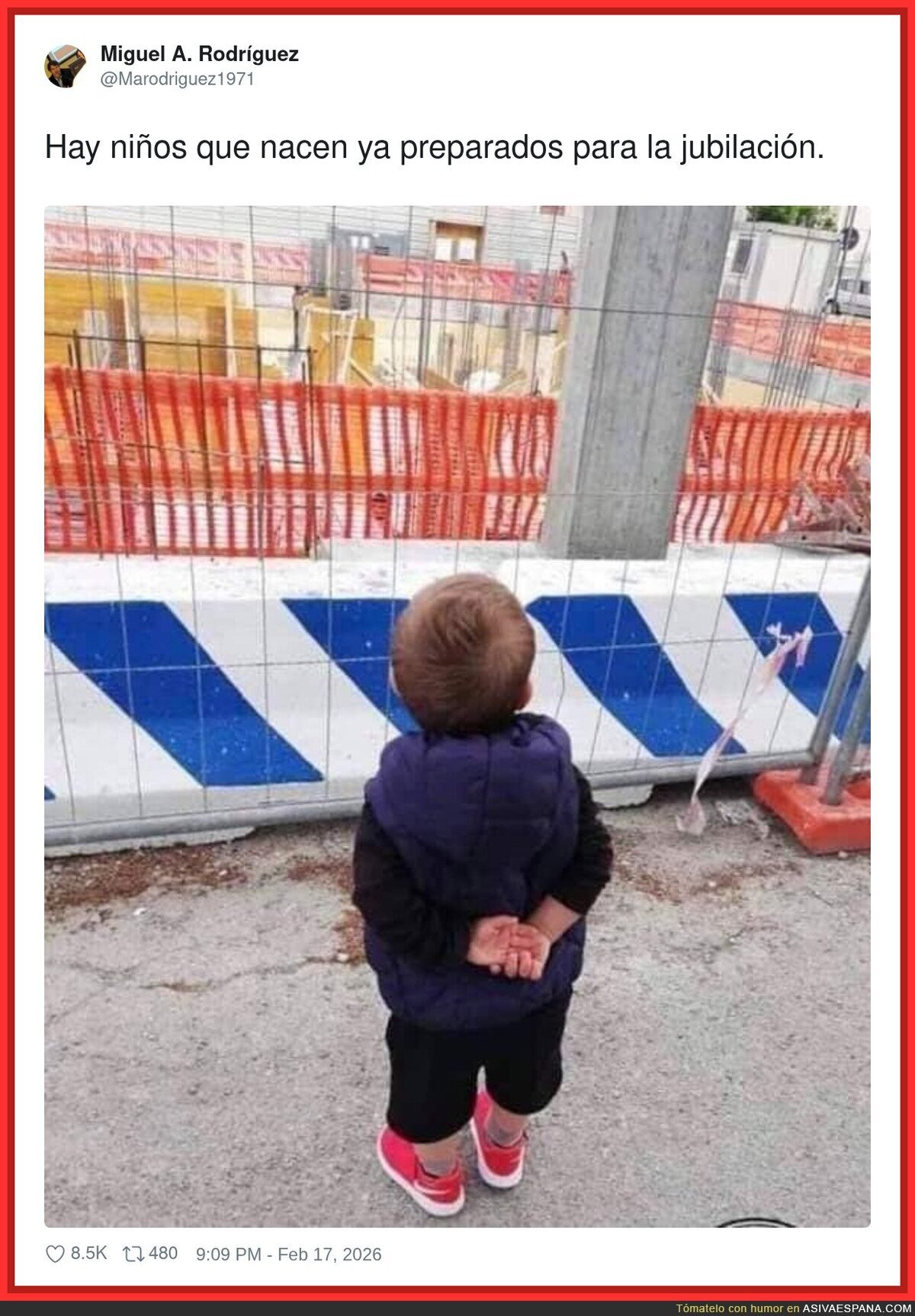 Yo con 5 a&ntilde;os vigilando la obra: "tranquilos, yo ya he visto presupuestos"