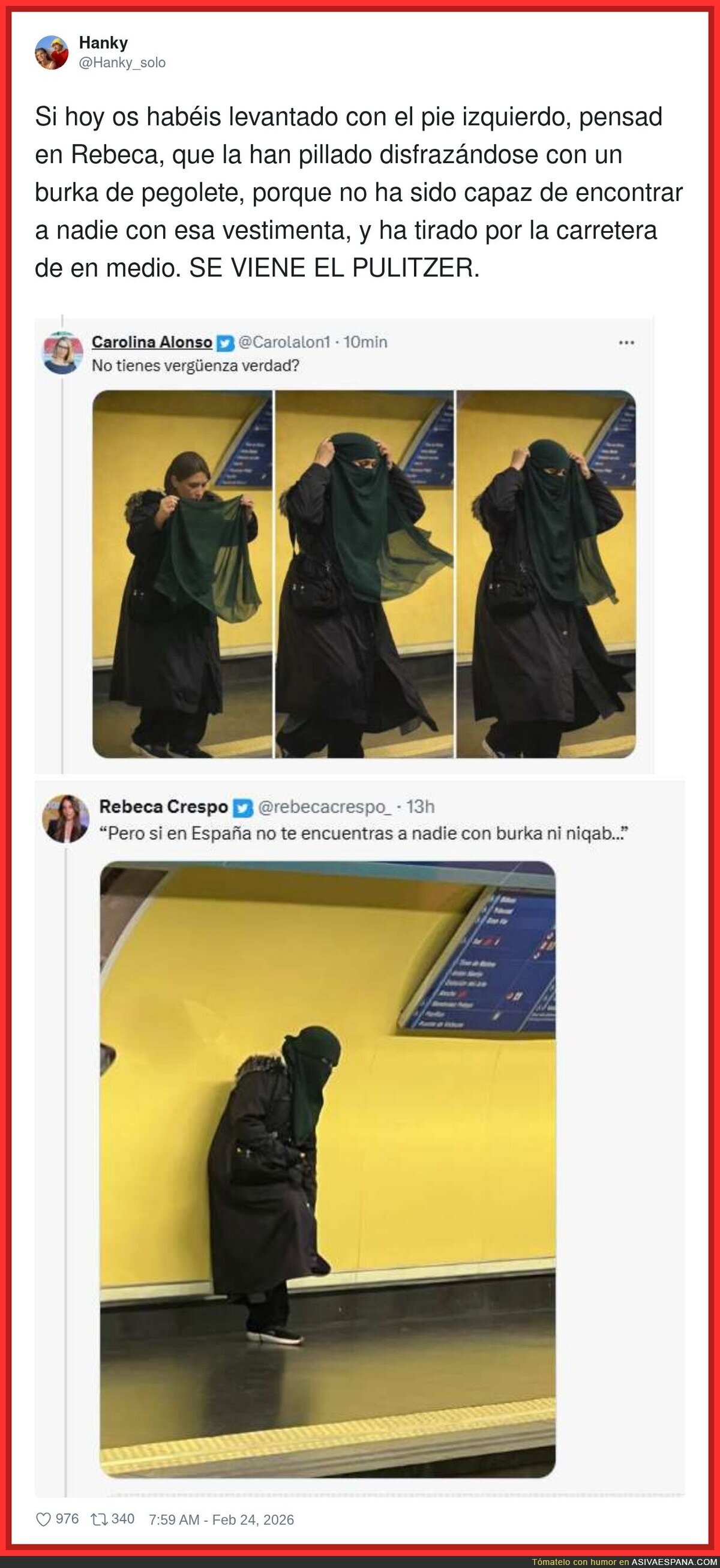 Rebeca el rid&iacute;culo que has hecho pasar&aacute; a la historia