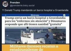 Trump env&iacute;a Barco Hospital a Groenlandia
