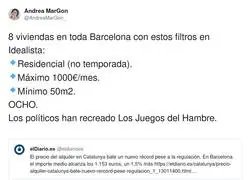 8 viviendas para alquilar en toda Barcelona a precio decente. &iquest;LO VEIS NORMAL?