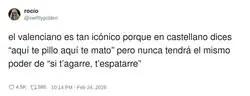 El valenciano suena a amenaza, pero con rima y denominaci&oacute;n de origen