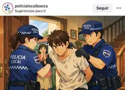 Oye lo de que la polic&iacute;a de Baeza haya avisado en instagram de una detenci&oacute;n con una foto tipo anime hecha con IA qu&eacute; co&ntilde;a mala es