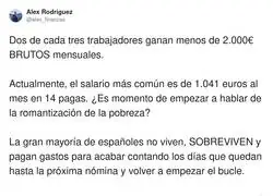 En Espa&ntilde;a no se vive, se sobrevive