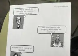 &iquest;Lo de que en bachillerato  obliguen a ver una charla de feminismo en vez de como hacer una declaraci&oacute;n de la renta y que &eacute;ste sea el primer folio?