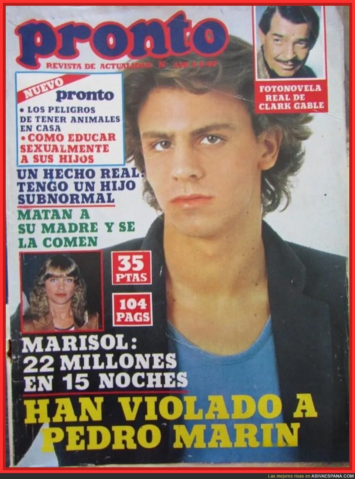 Tremendos titulares de las revistas de los 80