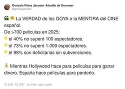 La VERDAD de los GOYA o la MENTIRA del CINE espa&ntilde;ol
