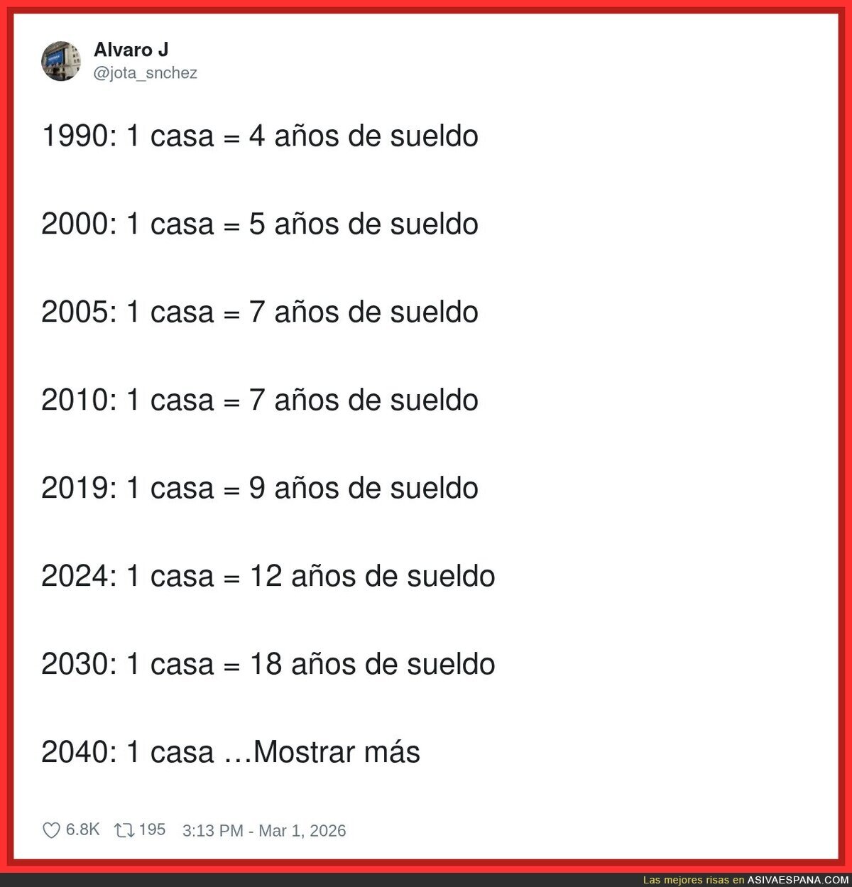 En 2040 la hipoteca viene con herencia: la pagas t&uacute; y la termina tu nieto