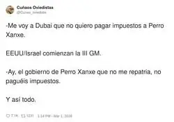 Expat por impuestos, patriota cuando toca que me rescaten con tus impuestos