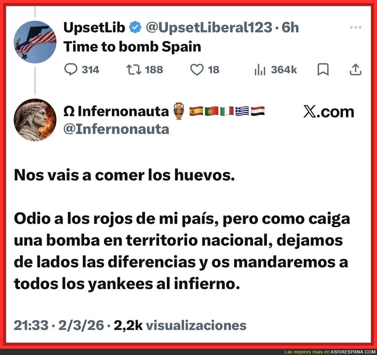 En Espa&ntilde;a nos podemos odiar entre nosotros, pero si viene un guiri a liarla, hacemos pi&ntilde;a en 0,2