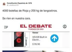 Si ves que no llegan las ayudas&hellip; es que est&aacute;n maridando con Rioja y langostinos