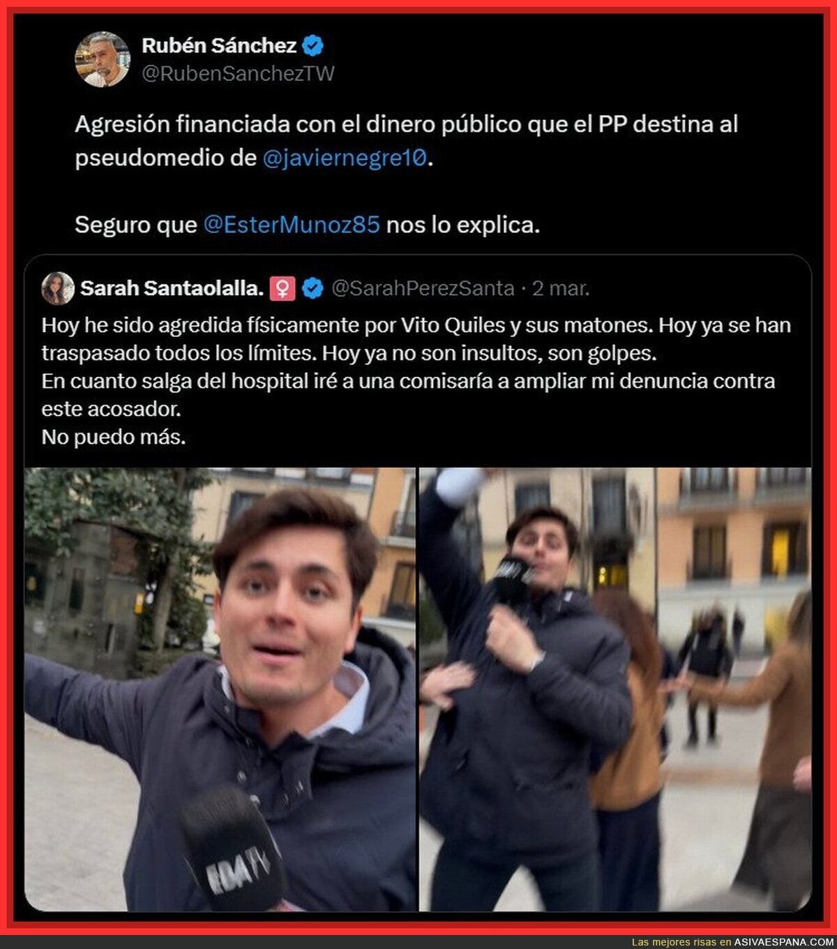 Deben de estar bien pagados la jauria de acosadores de Sarah Santaolalla