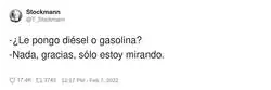 Yo en la gasolinera con el dep&oacute;sito en reserva: &ldquo;Nada, gracias, solo estoy mirando.&rdquo;